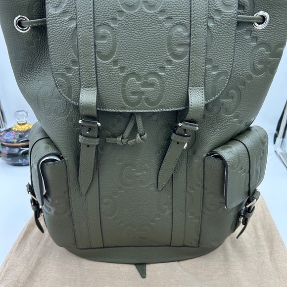Gucci GG embossed leather LARGE backpack made in Italy NWT - Picture 2 of 14